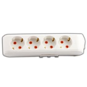 Viko 90113400 Multi-Let Topraklı Klemens 4'lü Grup Priz