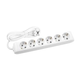 Viko 90113403 Multi-Led Beyaz Topraklı Kablolu Çocuk Korumalı 3 mt Dörtlü Grup Priz