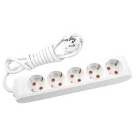 Viko 90113501 Multi-Let Topraklı 1 mt Beyaz Çocuk Korumalı Beşli Grup Priz