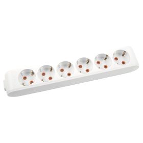 Viko 90113600 Topraklı Çocuk Korumalı Klemensli Multi-Let Beyaz Altılı Grup Priz