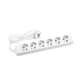 Viko 90113602 Multi-Let 2 mt Beyaz Çocuk Korumalı Topraklı 6'lı Grup Priz