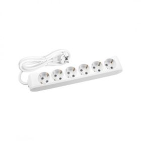 Viko 90113603 Multi-Led Beyaz Topraklı Kablolu Çocuk Korumalı 3 mt Altılı Grup Priz