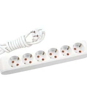 Viko 90113603 Multi-Led Beyaz Topraklı Kablolu Çocuk Korumalı 3 mt Altılı Grup Priz