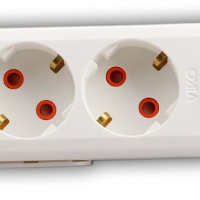 Viko 90117301 Multi-Let Topraklı Anahtarlı 3'lü Grup Priz