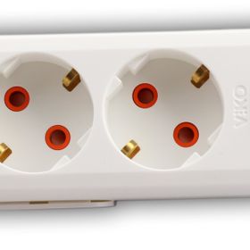 Viko 90117301 Multi-Let Topraklı Anahtarlı 3'lü Grup Priz