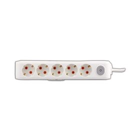 Viko 90117501 Multi-Led Beyaz Anahtarlı Topraklı Kablolu Çocuk Korumalı 1 mt Beşli Grup Priz
