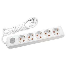Viko 90117503 Multi-Led Beyaz Anahtarlı Topraklı Kablolu Çocuk Korumalı 3 mt Beşli Grup Priz