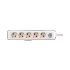 Viko 90117503 Multi-Led Beyaz Anahtarlı Topraklı Kablolu Çocuk Korumalı 3 mt Beşli Grup Priz