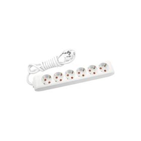 Viko 90117630 Multi-Led Beyaz Şok Korumalı Topraklı Çocuk Korumalı 1.5 mt Dörtlü Grup Priz