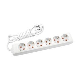Viko 90117630 Multi-Led Beyaz Şok Korumalı Topraklı Çocuk Korumalı 1.5 mt Dörtlü Grup Priz