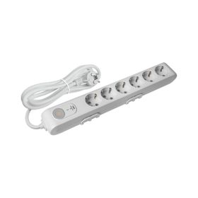 Viko 90117630 Multi-Led Beyaz Şok Korumalı Topraklı Çocuk Korumalı 1.5 mt Dörtlü Grup Priz