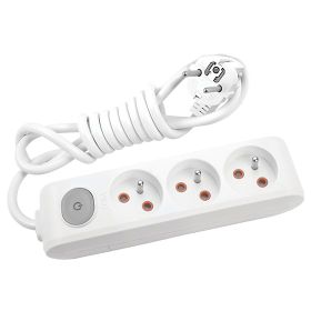 Viko 90119302 Multi-Let Anahtarlı Topraklı UPS 2 mt Beyaz Çocuk Korumalı Üçlü Grup Priz