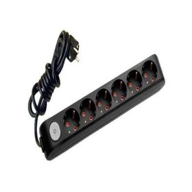 Viko 90133201 Multi-Led Siyah Topraklı Kablolu Çocuk Korumalı 1 mt İkili Grup Priz