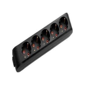 Viko 90133503 Multi-Led Siyah Topraklı Kablolu Çocuk Korumalı 3 mt Beşli Grup Priz