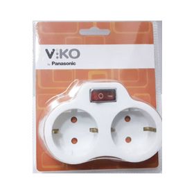 Viko 90301803 İkili Anahtarlı Topraklı Fiş Priz