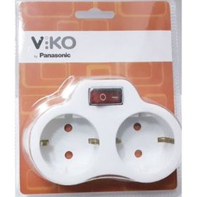 Viko 90301803 İkili Anahtarlı Topraklı Fiş Priz