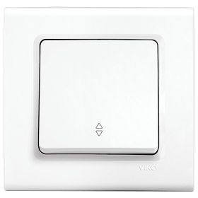 Viko 90440004 Rollina Linnera Çerçeve Hariç Düğme Kapak Mekanizmalı Beyaz Veavien
