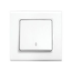 Viko 90440004 Rollina Linnera Çerçeve Hariç Düğme Kapak Mekanizmalı Beyaz Veavien