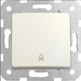 Viko 90440006 Rollina Linnera Çerçeve Hariç Düğme Kapak Mekanizmalı Beyaz Zil Anahtarı