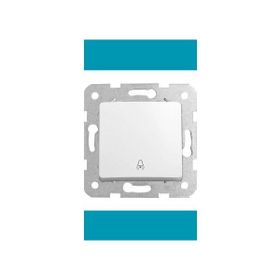 Viko 90440019 Rollina Linnera Beyaz Işıklı Çerçeve Hariç Anahtar