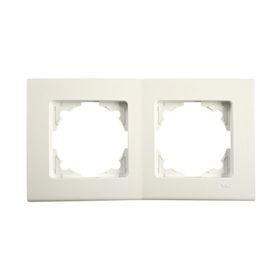Viko 90481002 Linnera Krem İkili Yatay Çerçeve