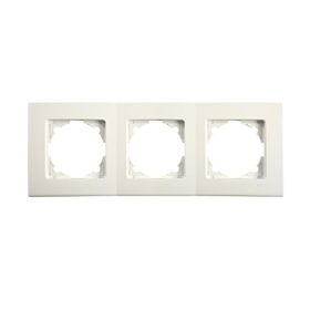 Viko 90481003 Linnera Krem Üçlü Yatay Çerçeve