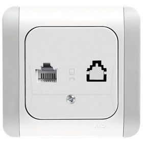 Viko 90551011 Kardelen Beyaz Telefon Prizi