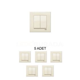 Viko 90960102 Karre Serisi Krem Komütatör