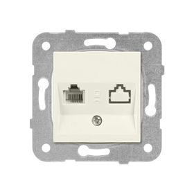 Viko 90960113 RJ11 Karre Serisi Krem Telefon Prizi