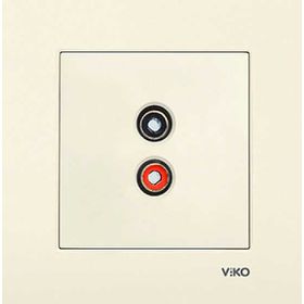 Viko 90960137 Karre Krem Mekanizma Çerçeve Hariç Müzik Yayın Prizi