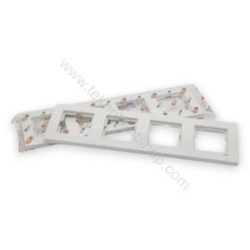 Viko 90960203 Karre Beyaz 3'lü Paket Dörtlü Çerçeve