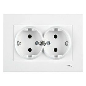 Viko 90960241 Karre İkili Beyaz Çerçeve