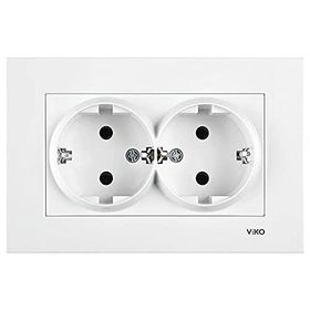 Viko 90960241 Karre İkili Beyaz Çerçeve