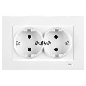 Viko 90960241 Karre İkili Beyaz Çerçeve