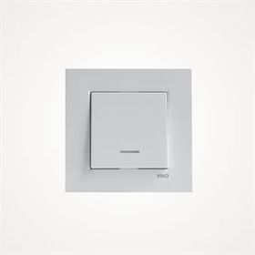 Viko 90960714 Beyaz Işıklı Anahtar