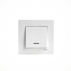 Viko 90960719 Işıklı Beyaz Karre Anahtar