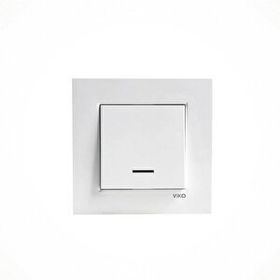 Viko 90960719 Işıklı Beyaz Karre Anahtar
