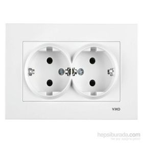 Viko 90960856 Topraklı 2'li Priz