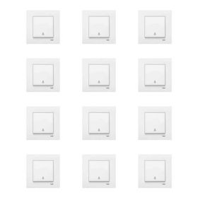 Viko 90967003-12 Karre 12'li Beyaz Light Çerçeve Dahil Mekanizma