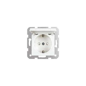 Viko 90967012 Çocuk Korumalı Mekanizma+Düğme ve Kapak Kapaklı Topraklı Priz
