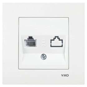 Viko 90967013 Beyaz Karre Numeris Telefon Prizi
