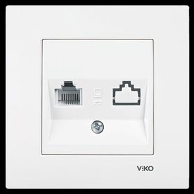 Viko 90967013 Beyaz Karre Numeris Telefon Prizi