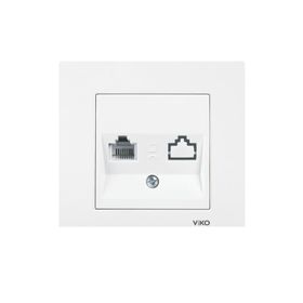 Viko 90967013 Beyaz Karre Numeris Telefon Prizi