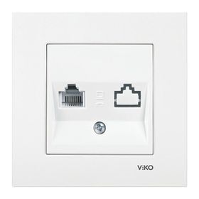 Viko 90967013 Beyaz Karre Numeris Telefon Prizi