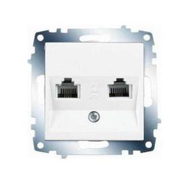 Viko 90967033 Karre Meridian Beyaz İkili Nümeris Telefon Prizi