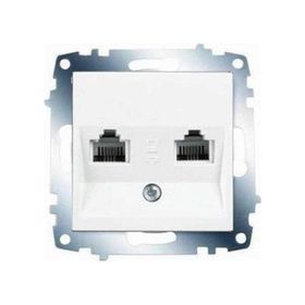 Viko 90967033 Karre Meridian Beyaz İkili Nümeris Telefon Prizi