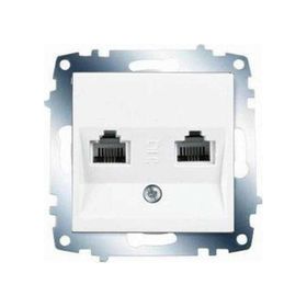 Viko 90967033 Karre Meridian Beyaz İkili Nümeris Telefon Prizi