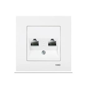 Viko 90967034 Karre Meridian Beyaz İkili Data Cat5E Prizi