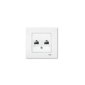 Viko 90967034 Karre Meridian Beyaz İkili Data Cat5E Prizi