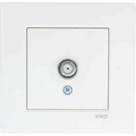 Viko 90967038 Karre Meridian Beyaz F Konnektörlü 10 dB Geçişli Uydu Prizi